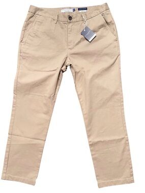 Peter Manning Pants Mens Size 36x28 Garment Dyed Chino Standard Fit Beige NWT